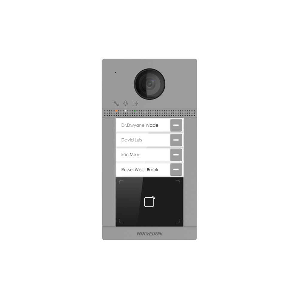Hikvision DS-KV8413-WME1 4 Buttons Metal Villa Door Station